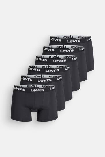 LEVI'S® 6er-Pack Boxer Briefs schwarz