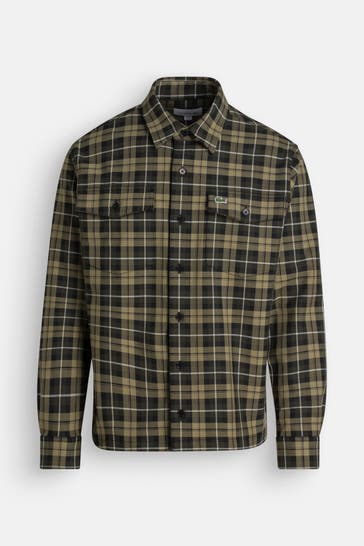 LACOSTE Karohemd grün