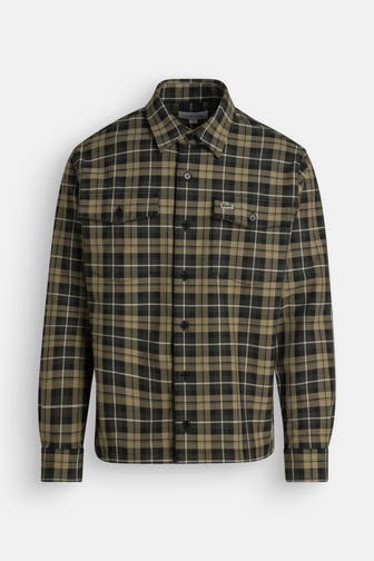 LACOSTE Karohemd grün