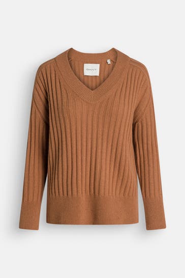 GANT Wollmix-Pullover camel