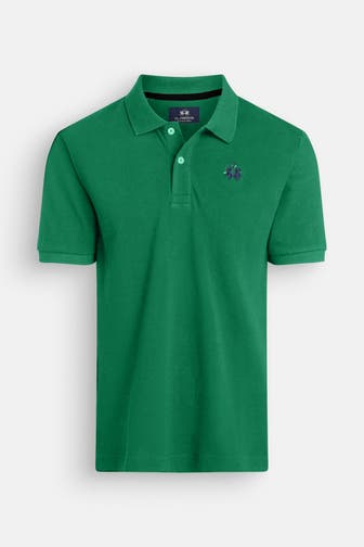 LA MARTINA Polo-Shirt dunkelgrün