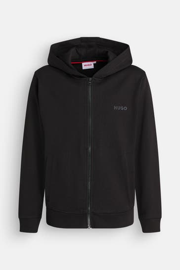 HUGO Sweatjacke schwarz