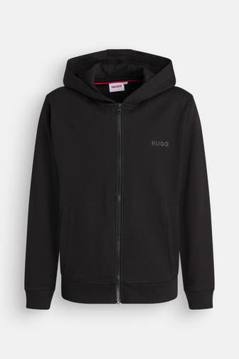HUGO Sweatjacke schwarz