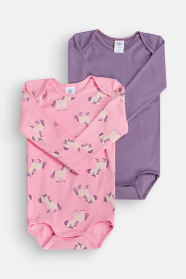 SANETTA 2er-Pack Bodys gemustert