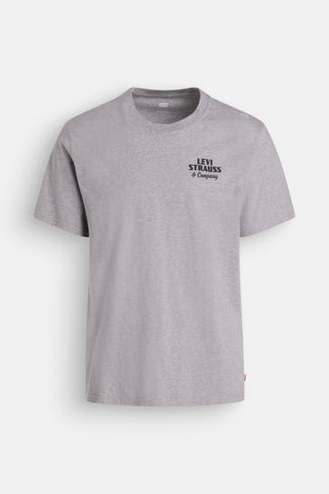 LEVI'S® T-Shirt 'Archival Overalls' grau
