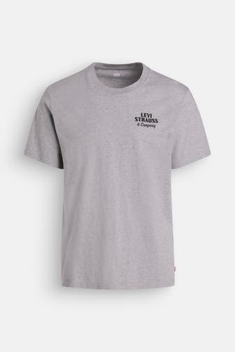 LEVI'S® T-Shirt 'Archival Overalls' grau