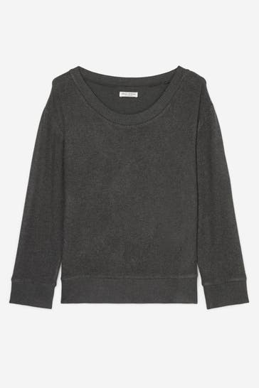 MARC O'POLO Strickshirt dunkelgrau