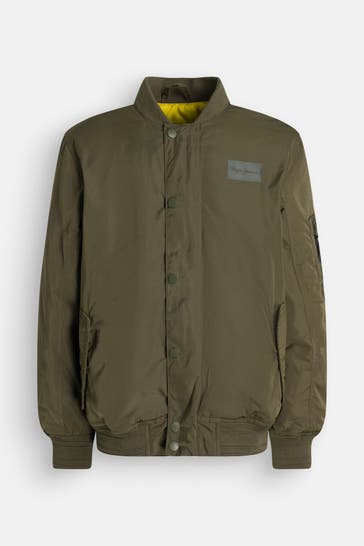 PEPE JEANS Collegejacke 'Oconnor' oliv