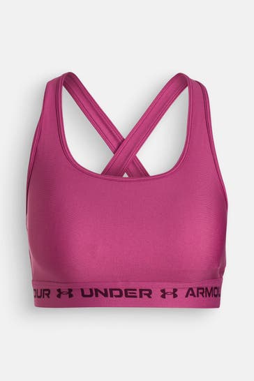 UNDER ARMOUR Sport-Bustier 'Crossback' beere