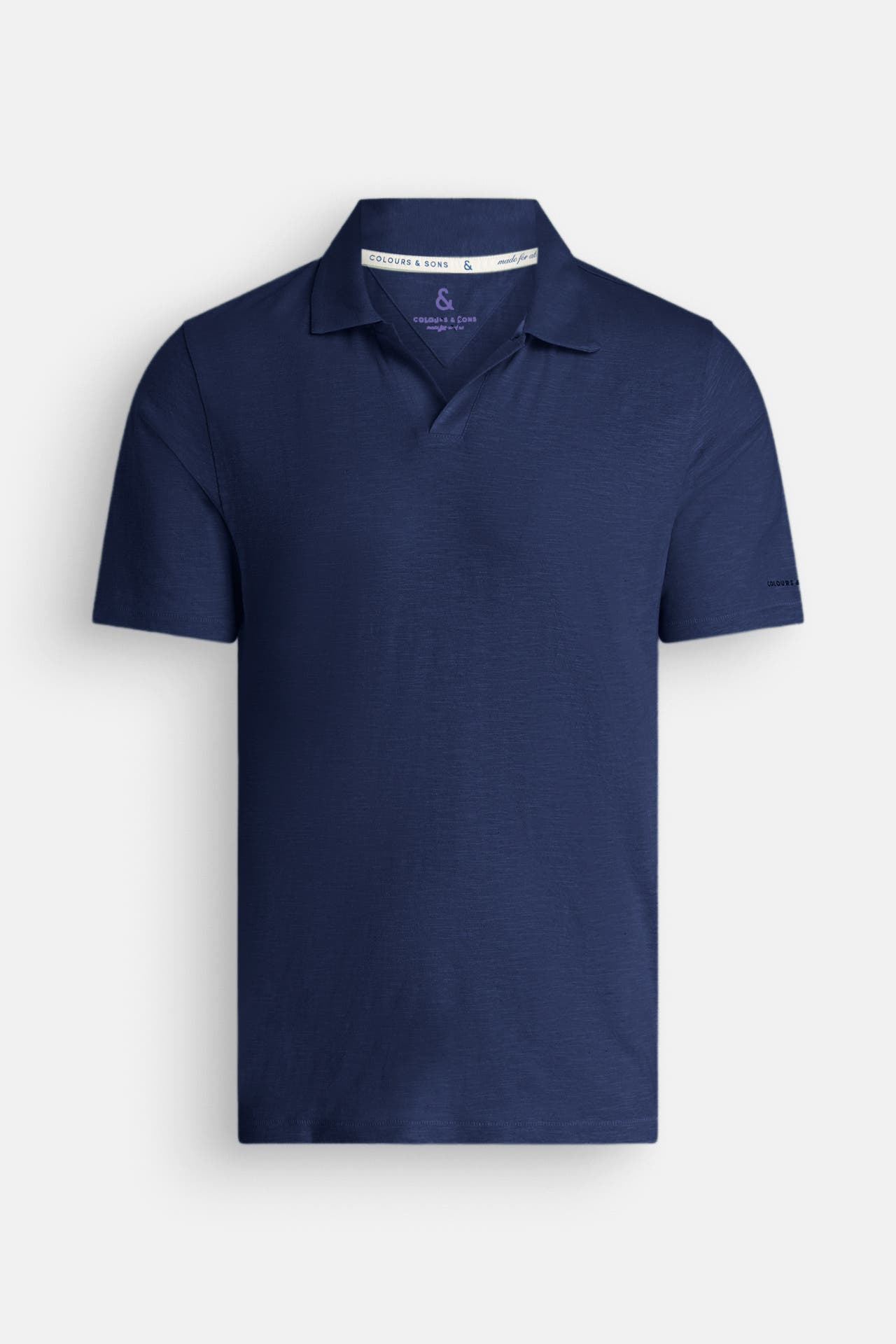 COLOURS & SONS Polo-Shirt dunkelblau meliert, Bild 1
