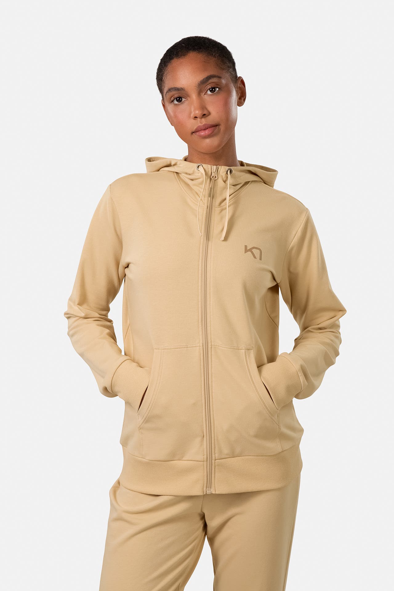 KARI TRAA Sweatjacke beige, Bild 1