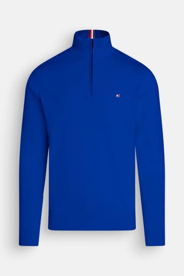 TOMMY HILFIGER Strick-Troyer königsblau