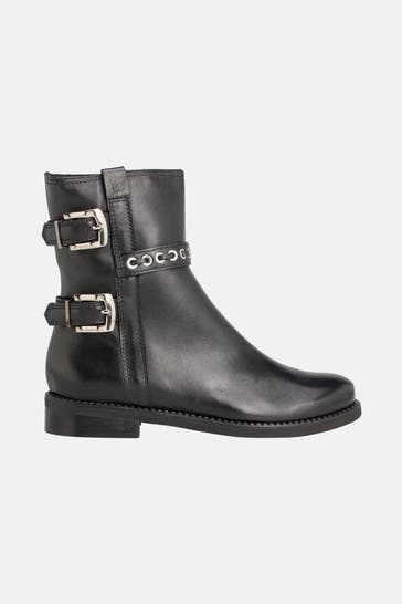 DONNA CAROLINA Biker-Boots 'Roxy' schwarz