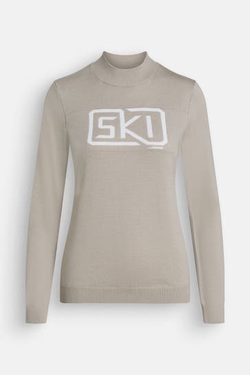 J.LINDEBERG SPORTSWEAR Woll-Strickpullover 'Miracle' beige