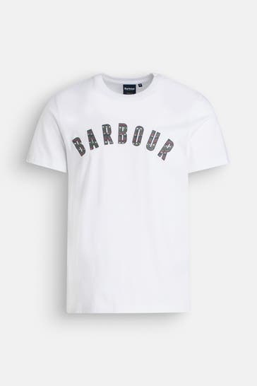 BARBOUR T-Shirt weiß