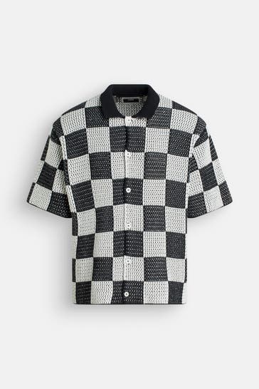 JACK & JONES Strick-Shirt mehrfarbig