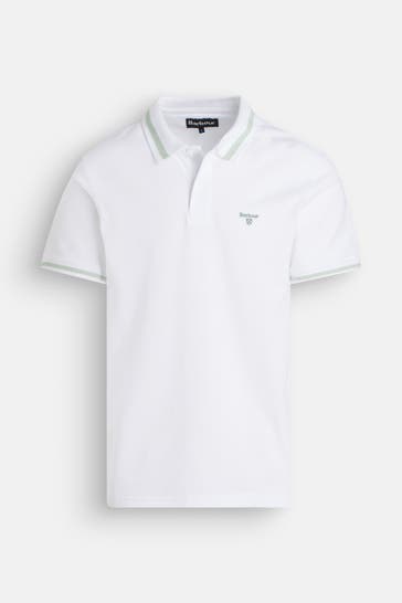 BARBOUR Polo-Shirt weiß
