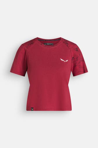 SALEWA Funktionsshirt 'Lavaredo Hemp' weinrot