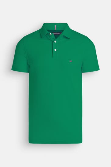 TOMMY HILFIGER Polo-Shirt waldgrün