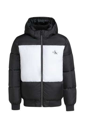 CK JEANS Steppjacke schwarz-weiß