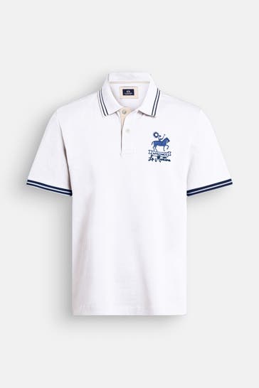 LA MARTINA Polo-Shirt weiß