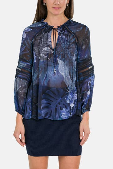 GUESS Casual-Bluse 'Gilda' gemustert