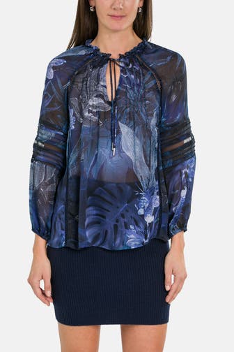 GUESS Casual-Bluse 'Gilda' gemustert