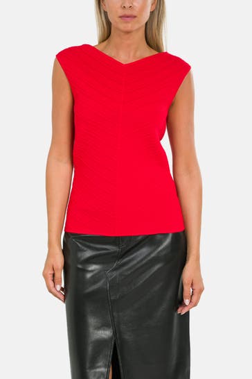 BOSS Top 'Faitini' rot