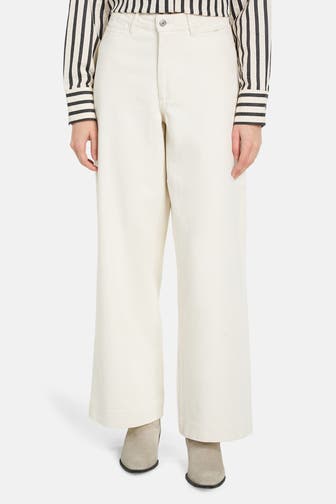 LOLLYS LAUNDRY Stoffhose 'Florida' ecru