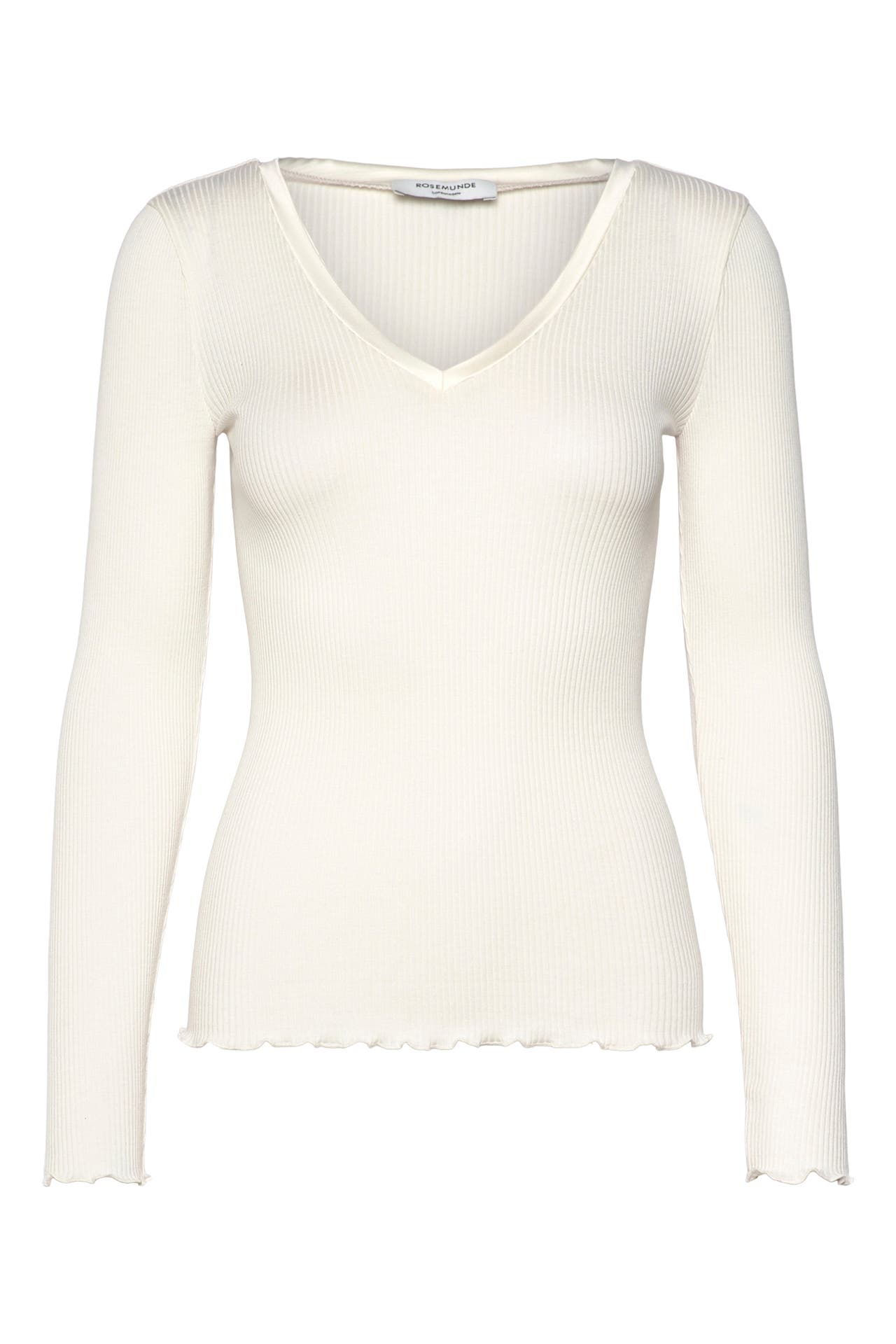 ROSEMUNDE Seidenmix-Longsleeve 'Beatha' weiß, Bild 1