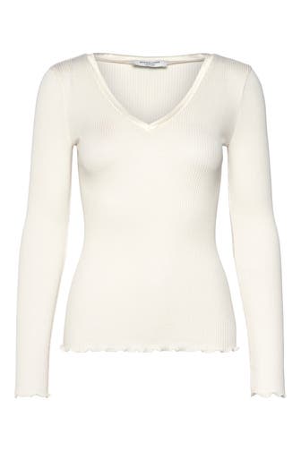 ROSEMUNDE Seidenmix-Longsleeve 'Beatha' weiß