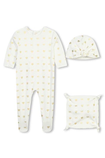 MICHAEL KORS Set: Strampler, Mütze und Tuch