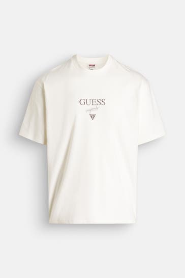 GUESS T-Shirt weiß unisex