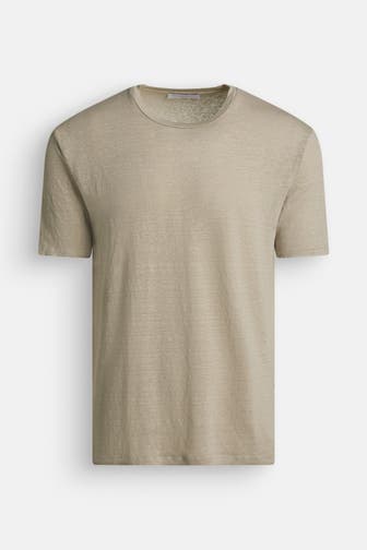 DANIELE FIESOLI Leinenmix-Shirt beige