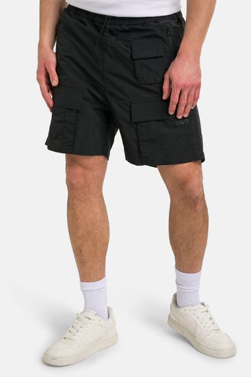 HUGO - Cargo-Shorts schwarz