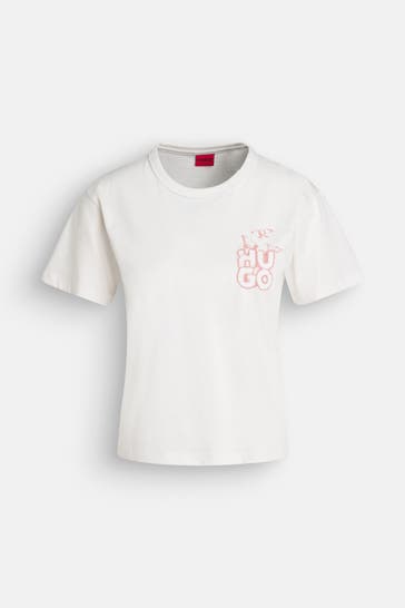 HUGO T-Shirt creme