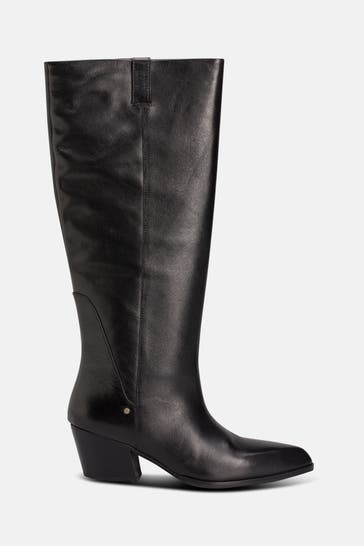 BRONX Lederstiefel 'Lizz-y' schwarz
