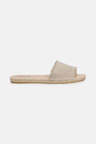 ESPADRIJ L'ORIGINALE Slides 'Plage Linen' beige