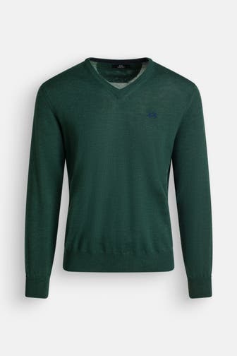 LA MARTINA Wollmix-Pullover dunkelgrün