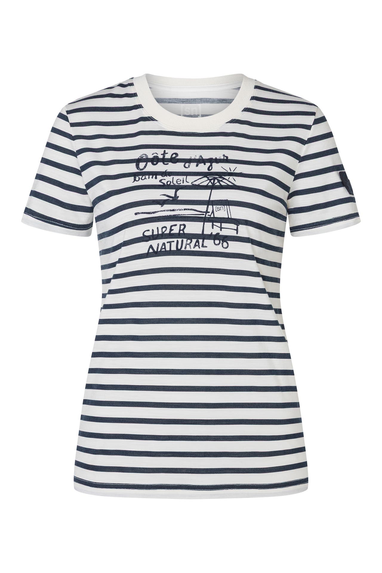 SUPER.NATURAL Funktionsshirt gestreift, Bild 1