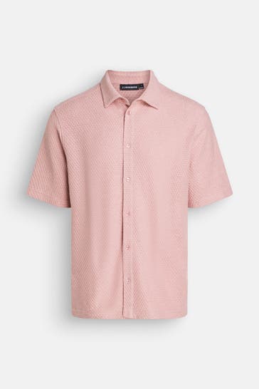 J.LINDEBERG Kurzarmhemd 'Torpa' altrosa