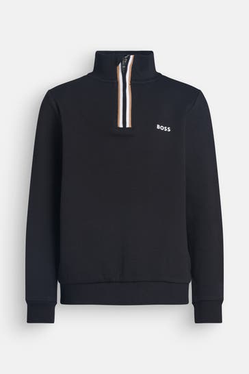 BOSS Sweat-Troyer schwarz