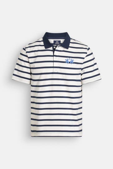LA MARTINA Polo-Shirt gestreift