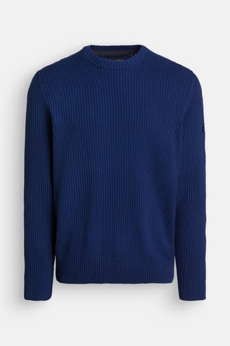 MARC O'POLO Strickpullover dunkelblau