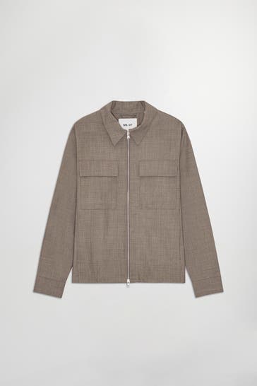 NN07 Overshirt taupe