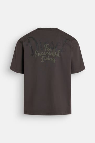 DIESEL T-Shirt 'Bru' dunkelgrau