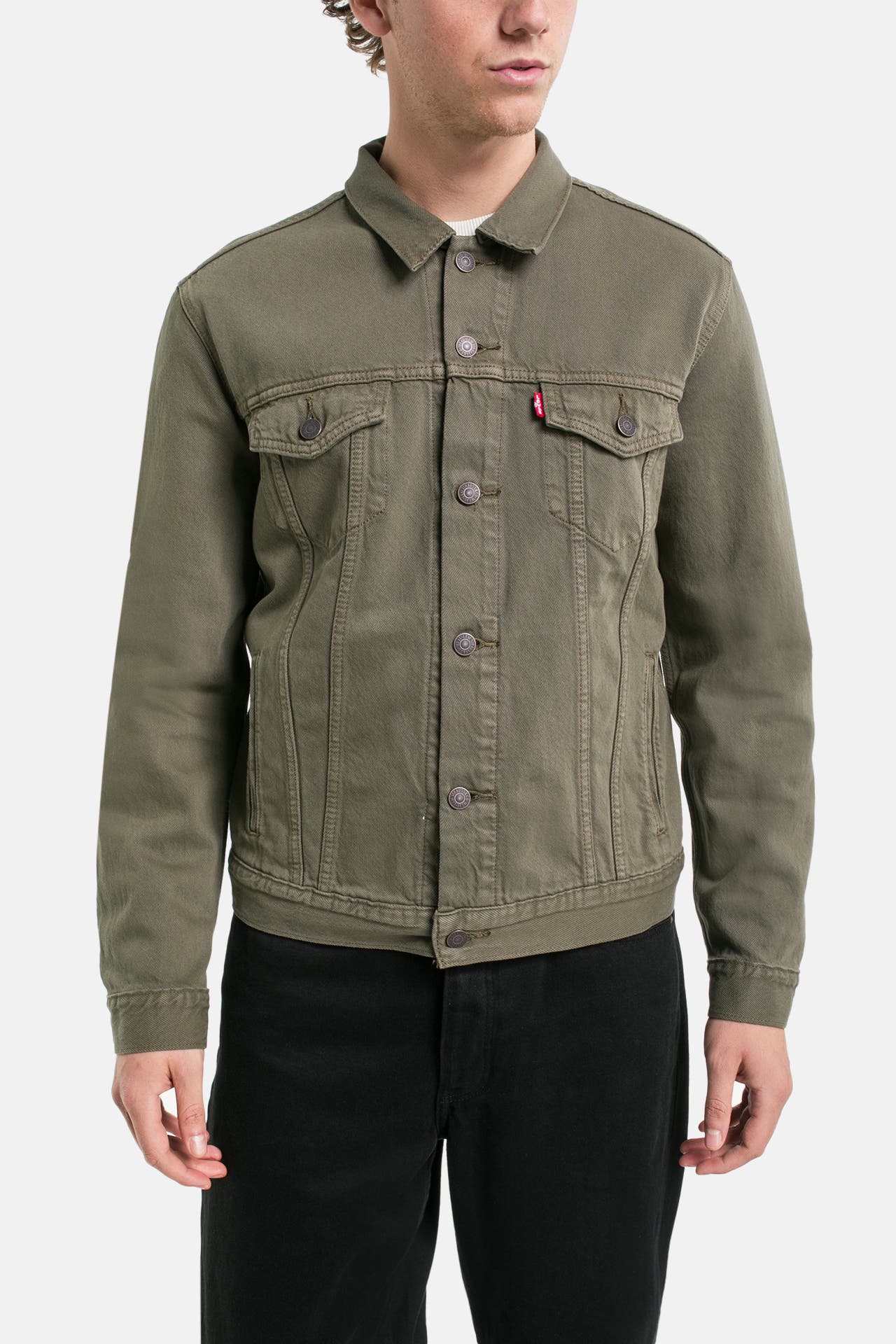 LEVI'S® Jeansjacke 'The Trucker' oliv, Bild 1