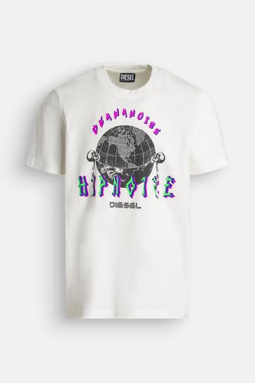 DIESEL T-Shirt weiß