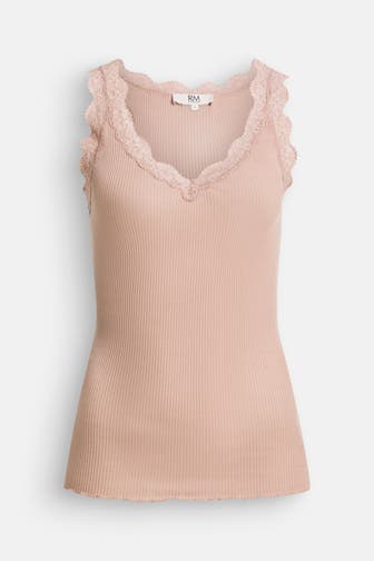 RM BY ROSEMUNDE Spitzentop 'Balta' hellbraun