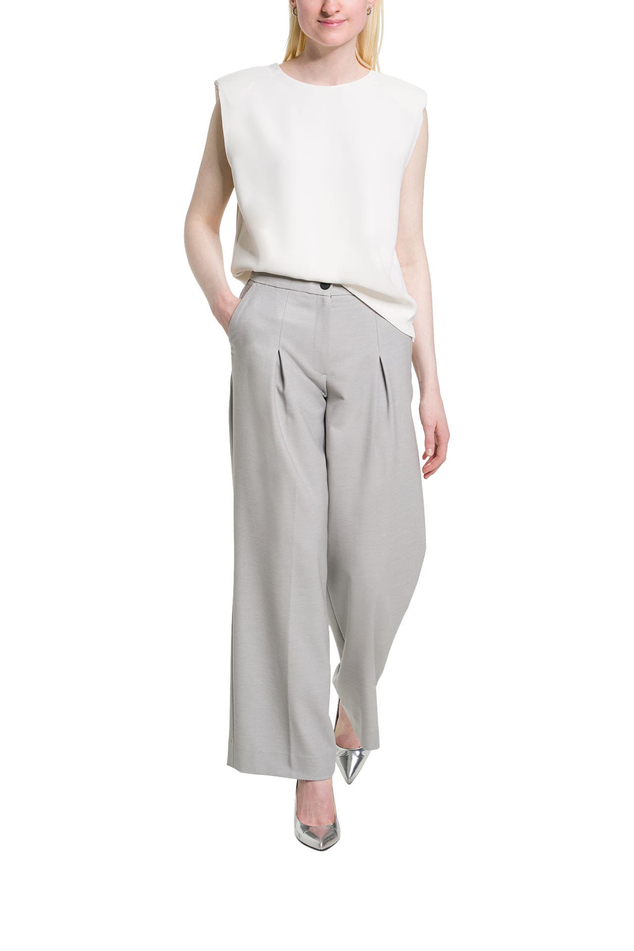 ALLSAINTS Stoffhose 'Hanah' hellgrau, Bild 1